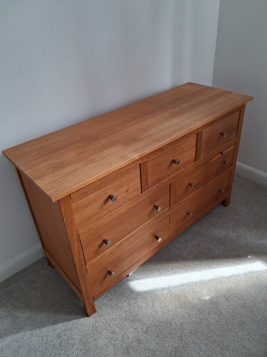 Oak chest drawers very - oak,