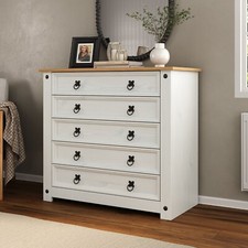 Corona Chest of Drawers White