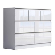 High Gloss 7 Drawer Chest Of