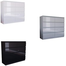 High Gloss 8 Drawer Chest of