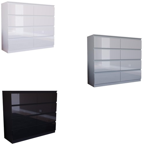 High gloss drawer chest of - 8,