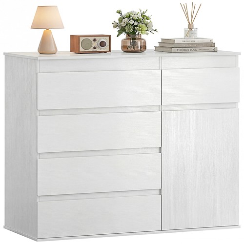 Homcom chest drawers 5 - chest, drawers,