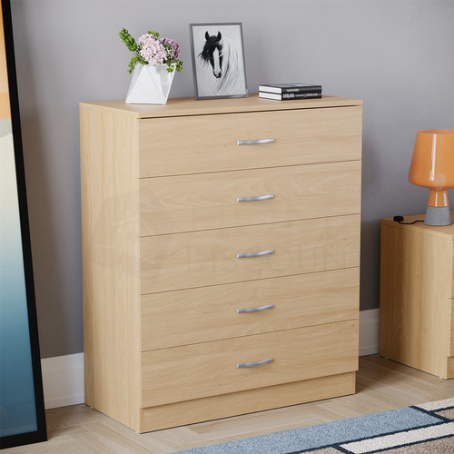 Riano chest drawers pine 5 - drawers,