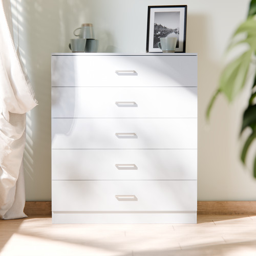 Chest drawers black 5 - chest, of